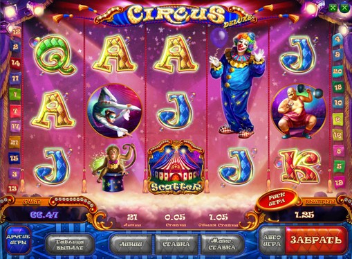 The appearance of slot Circus HD