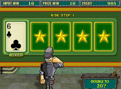 Doubling game of slot Resident