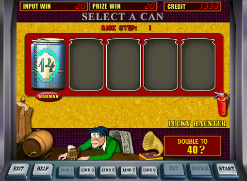Doubling game of slot Lucky Haunter
