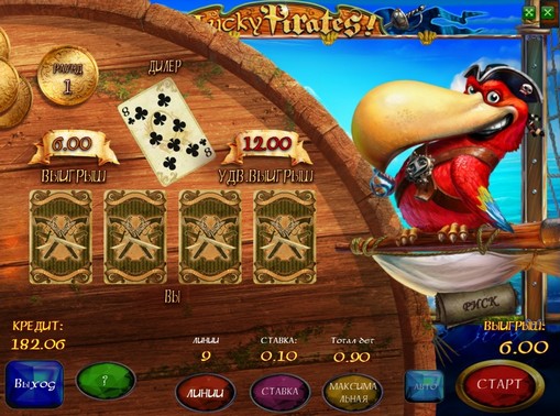 Doubling game of slot Lucky Pirates
