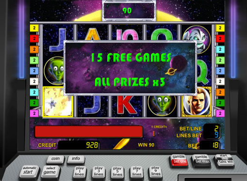 Free spins of slot Golden Planet