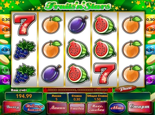Fruits n Stars Play the slot online for money