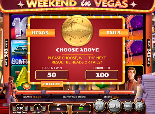 Features on the online slot Weekend in Vegas