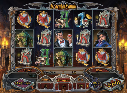 Slot machine Dracula`s Family for money