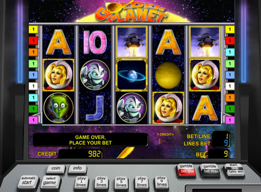 Golden Planet Play the slot online
