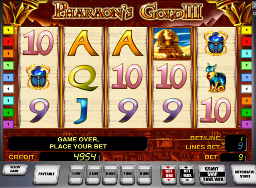 Pharaoh's Gold III Play the slot online