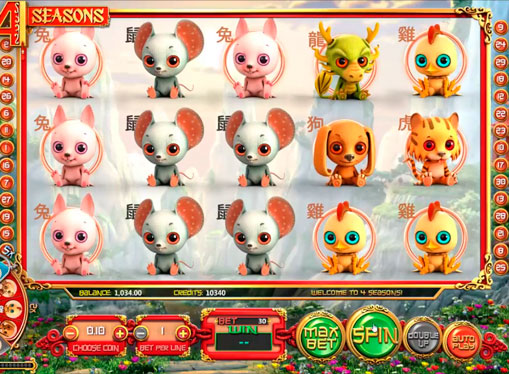 Play Machine Four Seasons on money payments