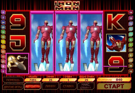 The reels of slot Iron Man