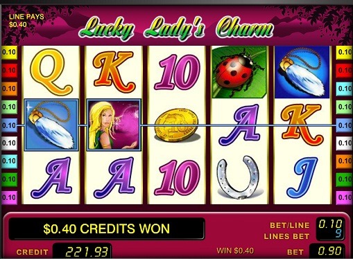 The reels of slot Lucky Lady's Charm