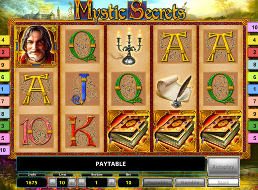 The reels of slot Mystic Secrets Deluxe