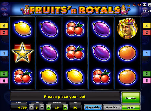 Fruits'n Royals Deluxe Play the slot online