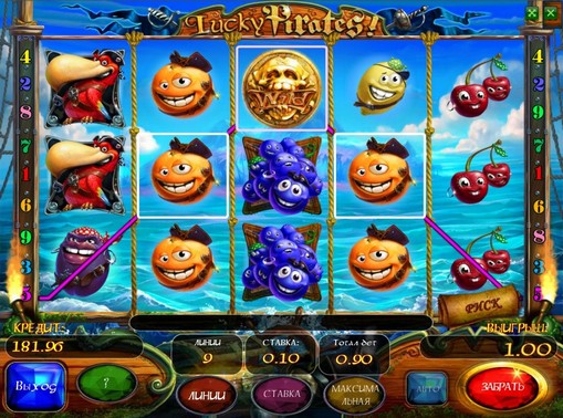 The signs of slot Lucky Pirates